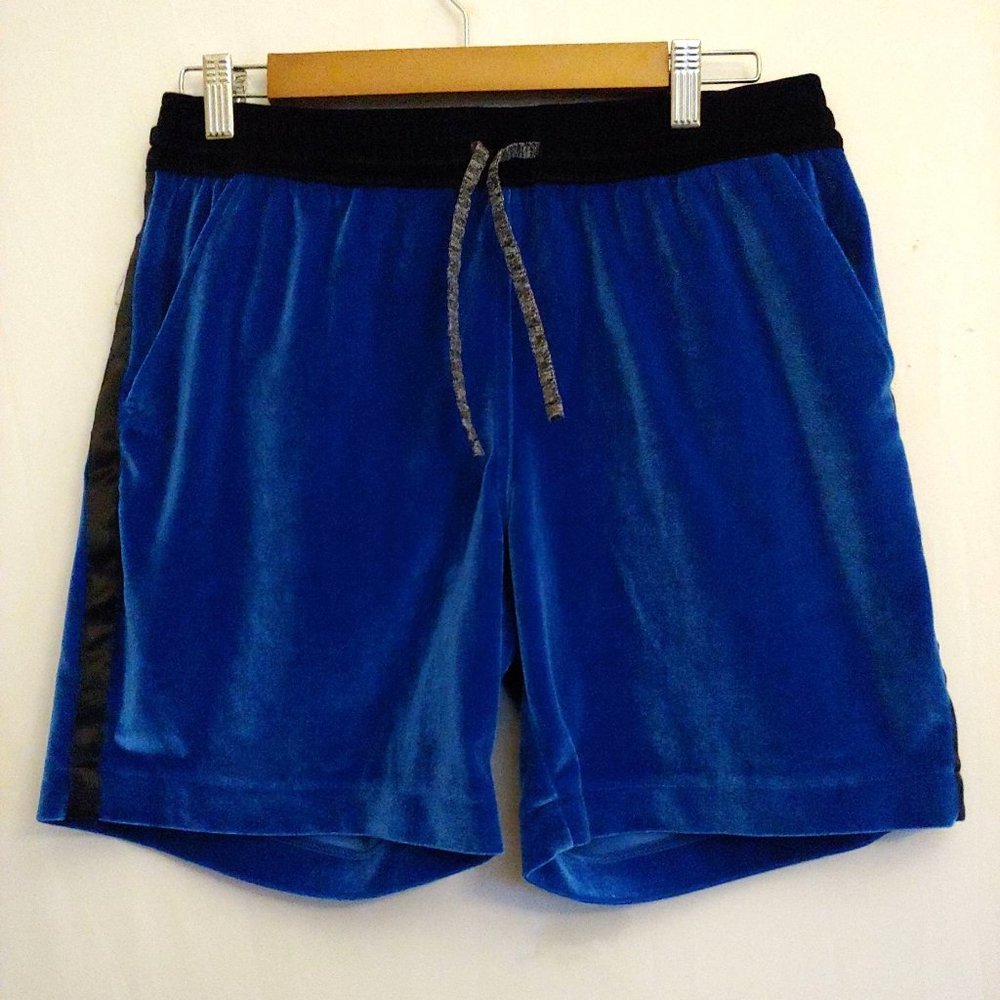 Chubbies Womens Velour Deep Aquamarine Loungewear Shorts Pockets Small 7